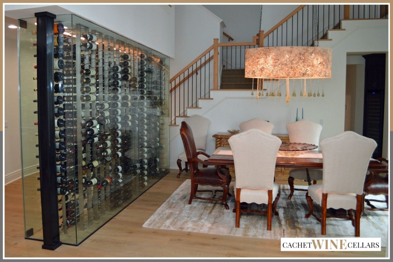 Dining Room Glass Residential Wine Cellars