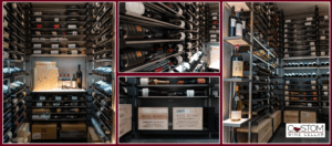 Features of the Custom Metal Wine Racking System