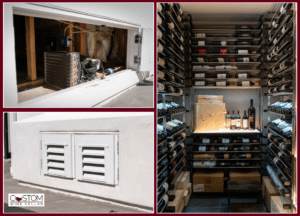 Features of the Custom Metal Wine Racking System