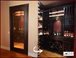Barolo Door and Alder Wood Wine Racking