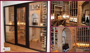 Wooden Wine Racking Design Using White Oak Wood