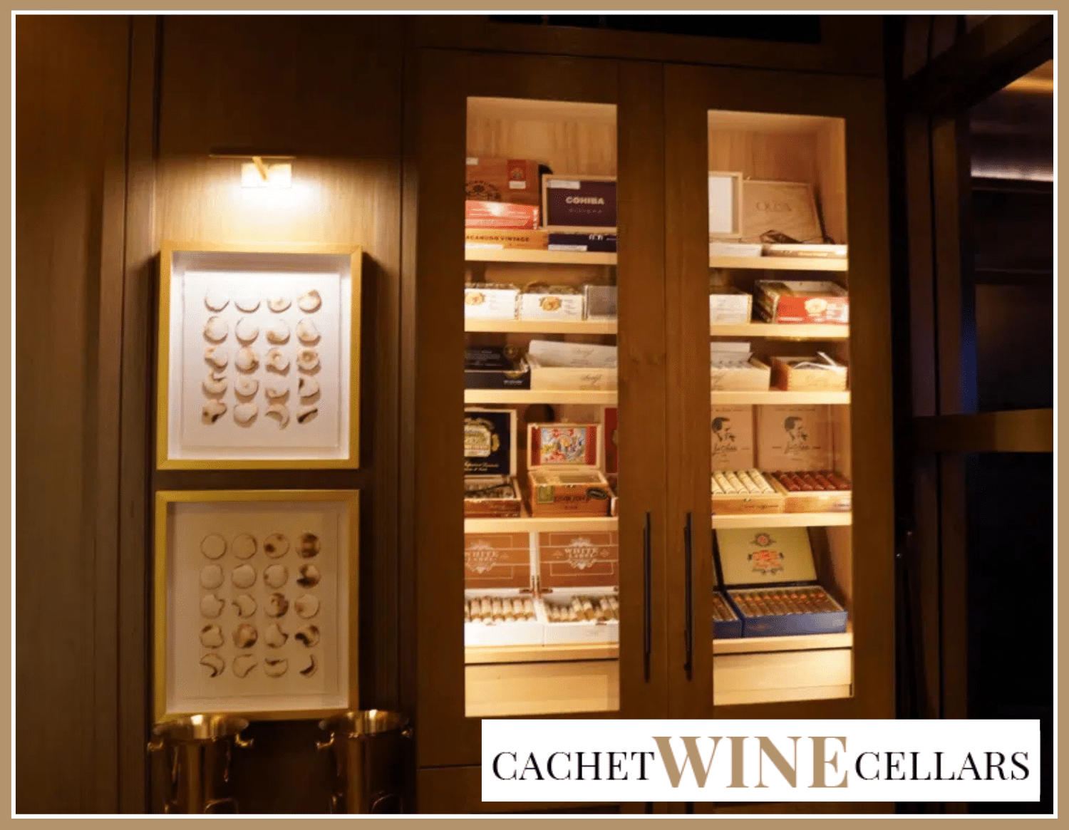 Humidor Section The Palazzo Gaming Lounge Commercial Wine Cabinets