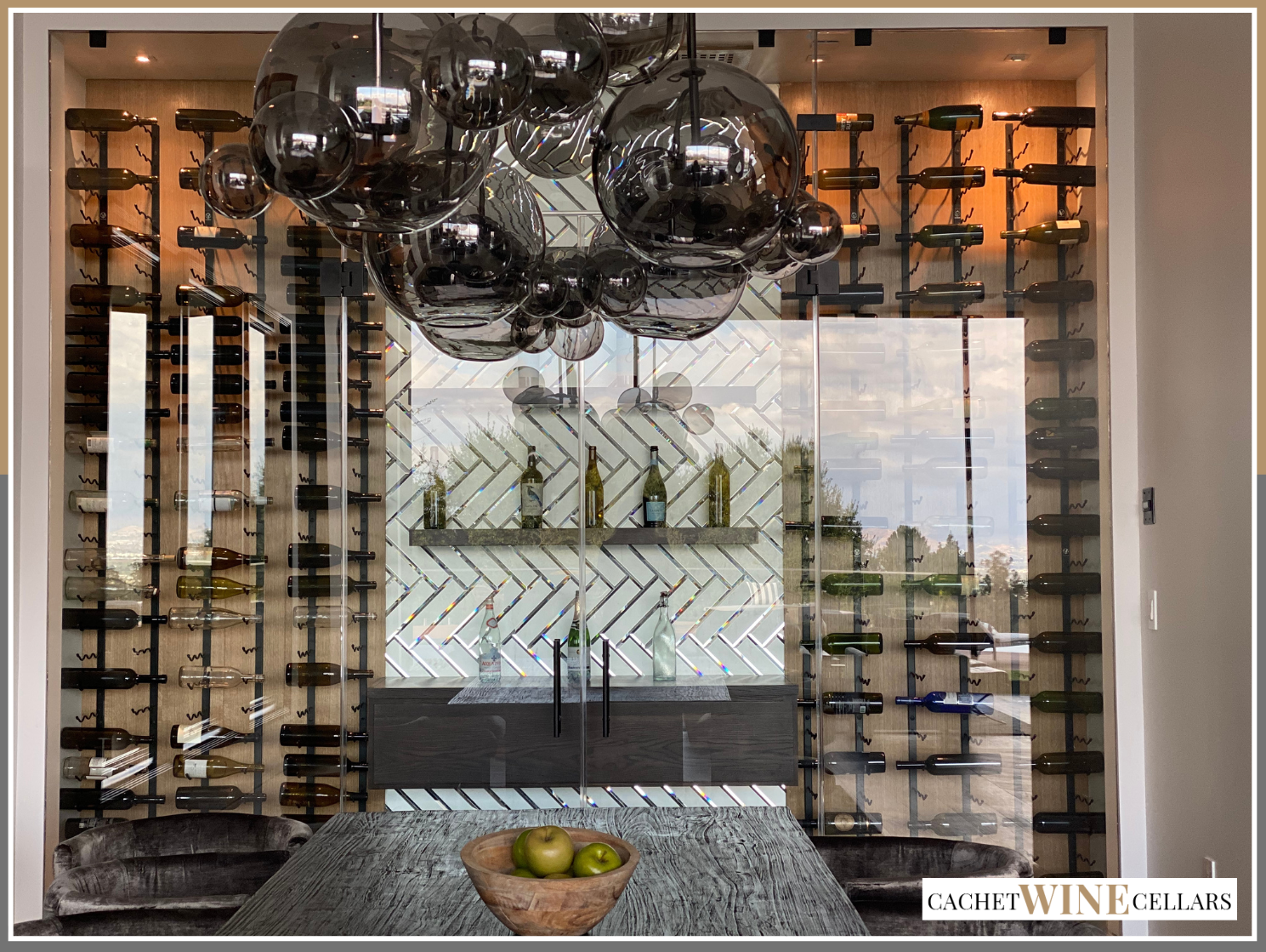glass wine cellar doors