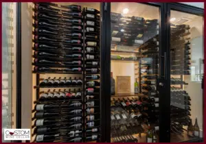 Modern glass wine closet for wine collection showcase