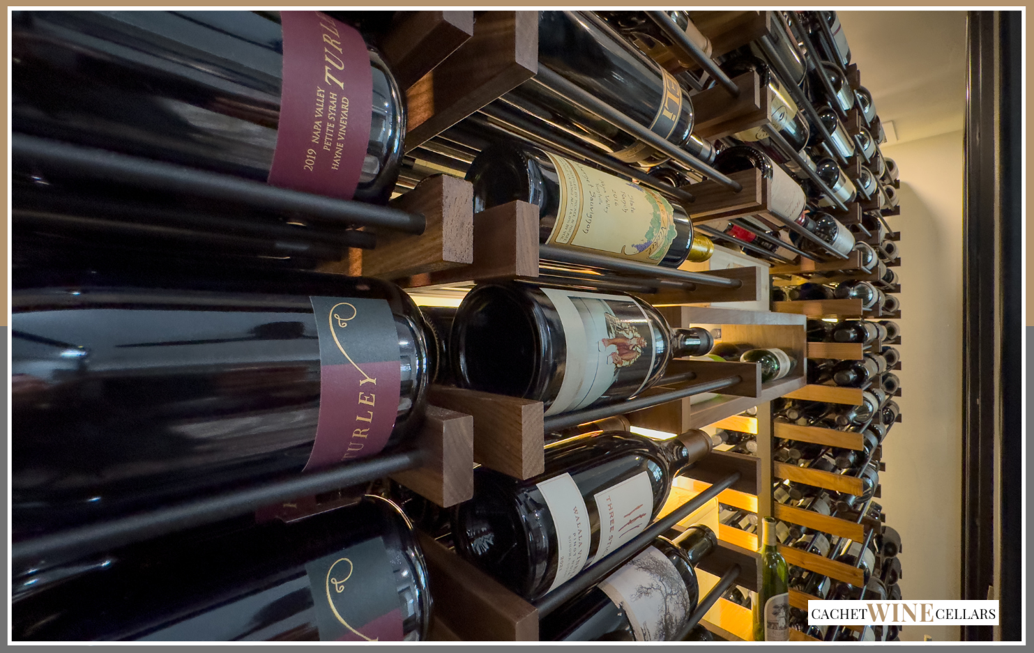 Adjustable Modern Glass Wine Closet Racks