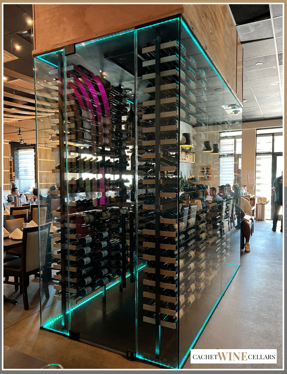 Commercial Wine Racks in Restaurant