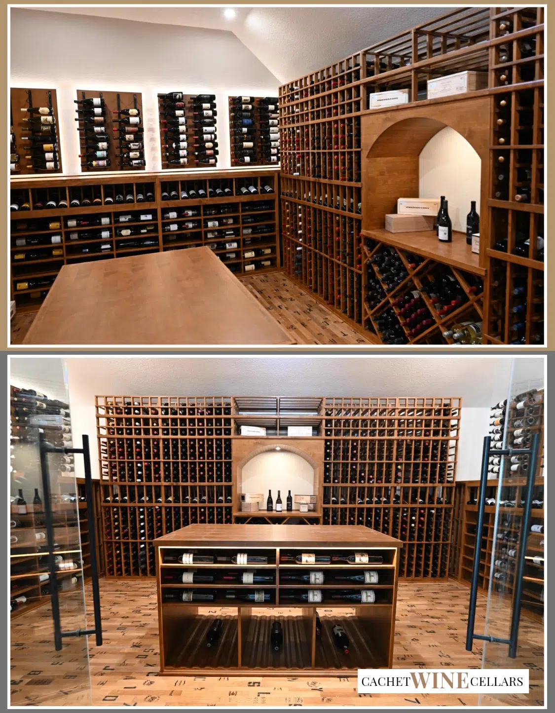Custom wine racks in Emerald Bay, California