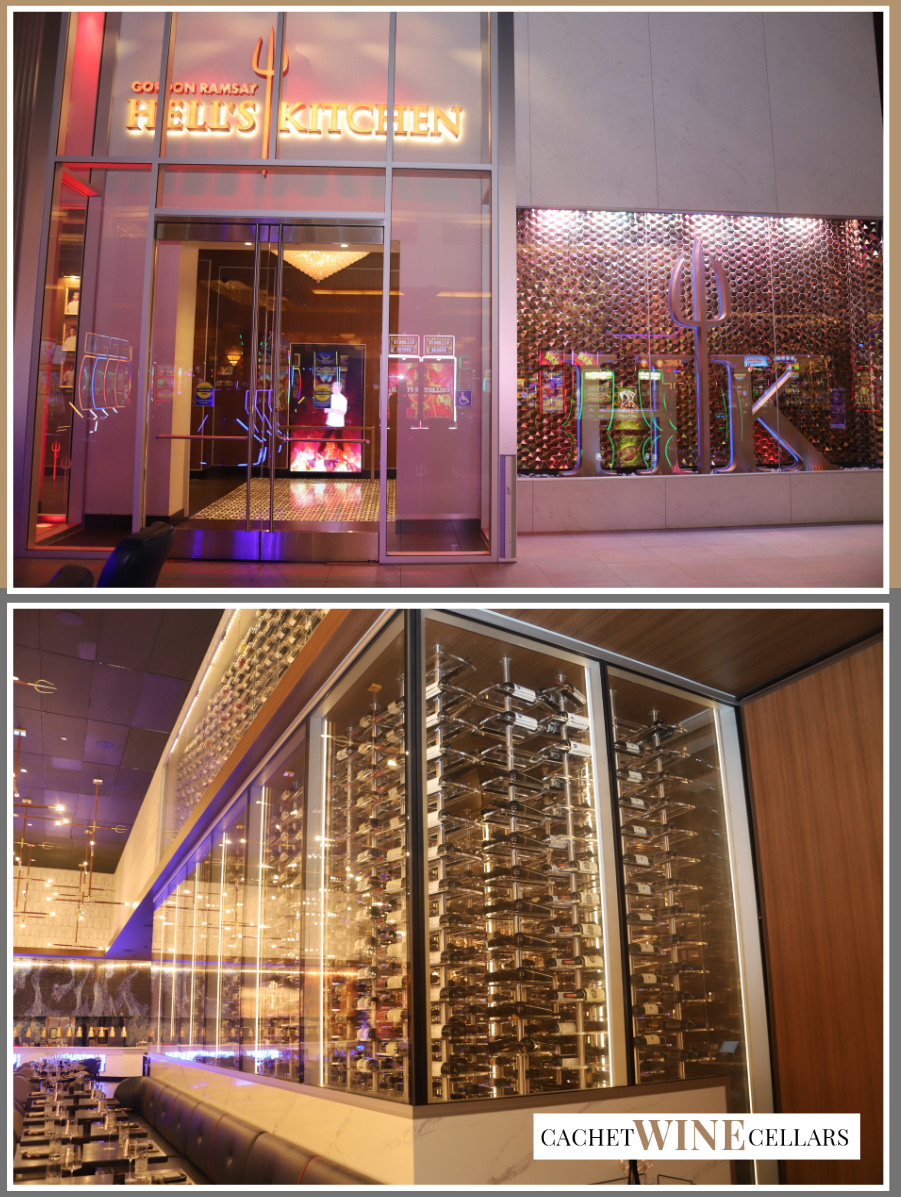 Takea closer look at some of our stunning restaurant wine cellars! restaurant wine cellars at Hell’s Kitchen, Harrah’s Hotel