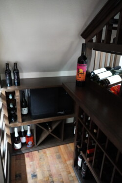 6 - Custom Wooden Wine Racks in an Under the Stairs Wine Cellar Custom Wooden Wine Racks in an Under the Stairs Wine Cellar