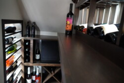 7 - Rustic Wooden Wine Racks Built for a Custom Wine Cellar Rustic Wooden Wine Racks