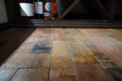 10 - Wooden Flooring Made from Repurposed Wine Barrels Wooden Flooring Made from Repurposed Wine Barrels