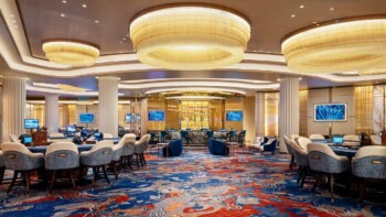 2 - Impressive Interior of the Gaming Lounge in The Palazzo, Las Vegas Impressive Interior of the Gaming Lounge in The Palazzo, Las Vegas