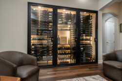 5 - Custom Wine Cellar Project Modern Glass Wine Closet in Las Vegas