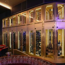 Photo of a high end restaurant wine cellar designs