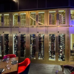 luxurious wine cellar design in an Orange County Restaurant