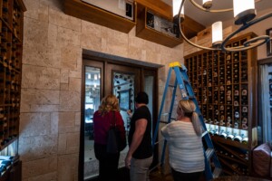 guests toured around the traditional wine cellars