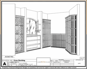 12 - 3D Plan of the Traditional Home Wine Cellars (Isometric View)