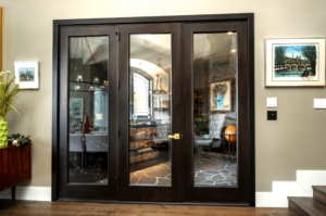 1 - Black-Framed Custom Wine Cellar Doors in Laguna Hills, CA
