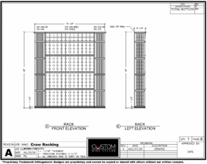 13 - 3D Plan of the Traditional Home Wine Cellars (Front Rack View)