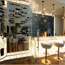 (10) Our glass wine cellar ideas included the HS 10000 ducted wine cellar cooling system that efficiently keeps the wine and alcohol fresh all year round.